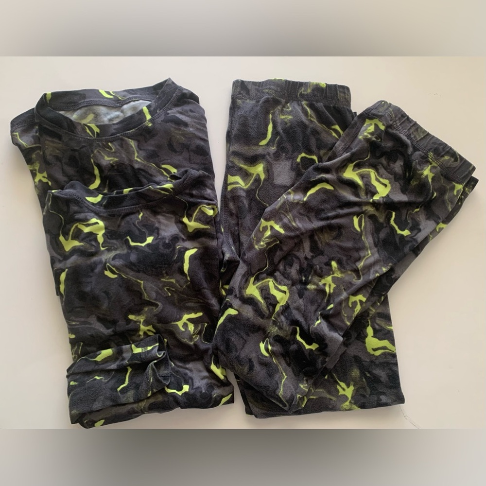 Athletic Works Pajamas Boys Large (10-12) PJ Set Of 2